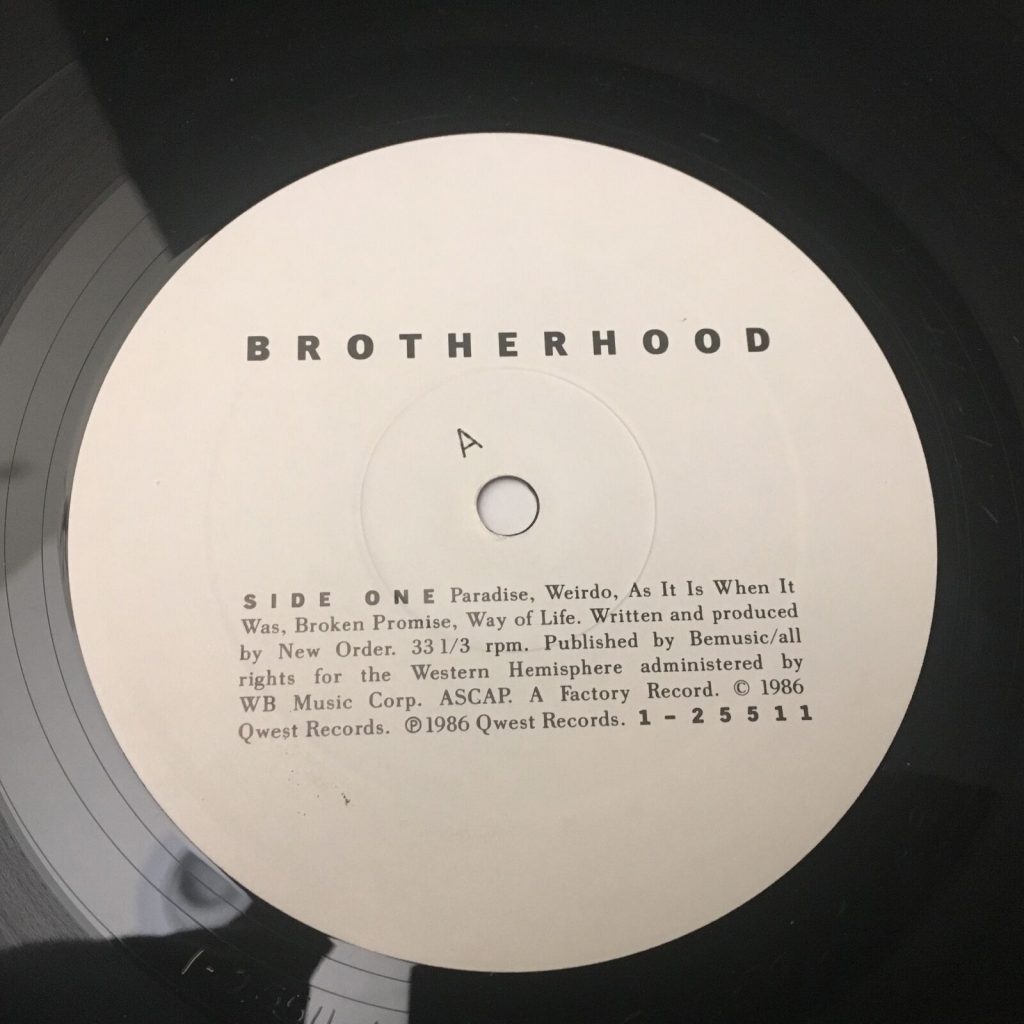 New Order Brotherhood Lp Ex Press Electro Synth Wave Ultrasonic