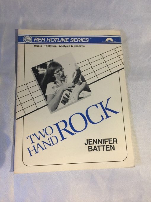 Jennifer Batten Two Hand Rock Guitar Book / Cassette MJ Jeff Beck Michael Jackson REH Rare 1st Printing