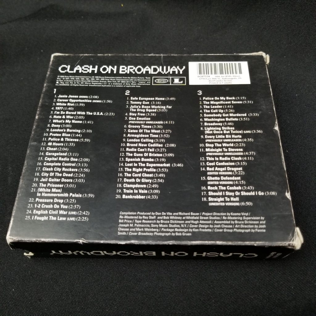 The Clash Clash On Broadway 3 CD MINT Box Set Rare 2000 BMG 63 Tracks
