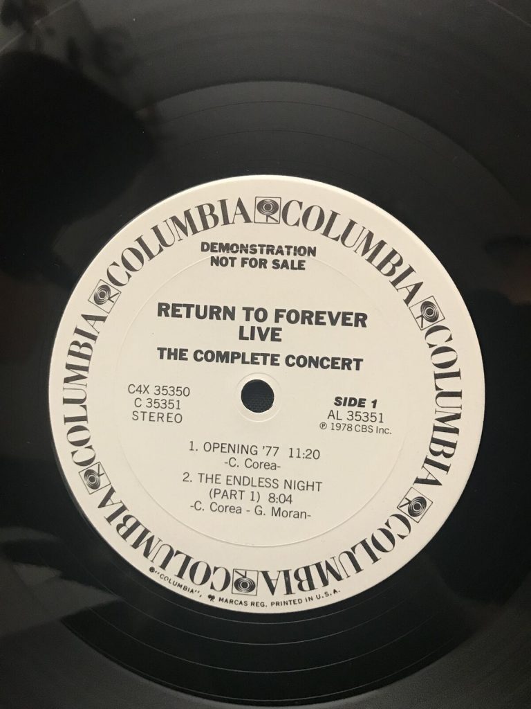 Return To Forever Live The Complete Concert PROMO 4 LP Box NM 1976