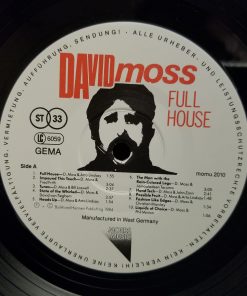 David Moss - Full House LP MINT 1984 Fred Frith John Zorn Bill Laswell Jazz  Moers Germany