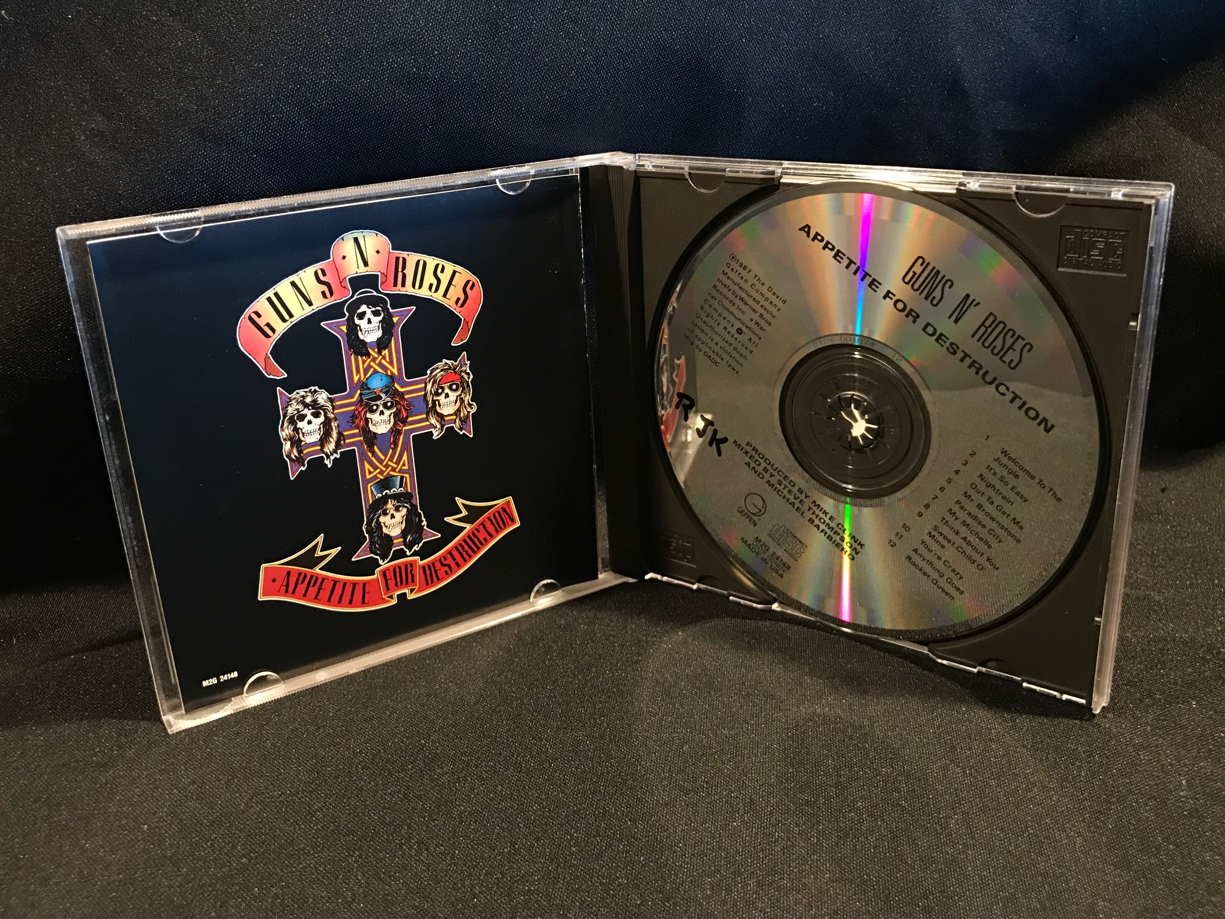 Guns N Roses Appetite for Destruction CD From 1987 
