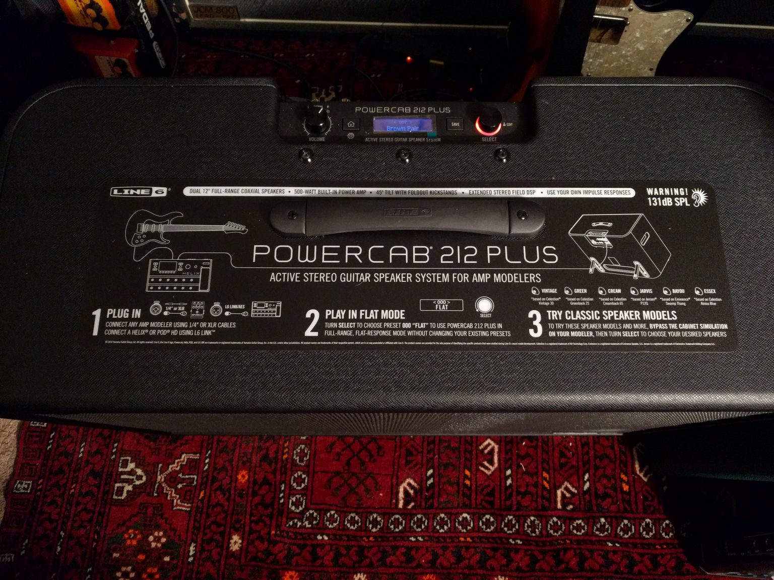 OPEN BOX Line 6 PowerCab 212 Plus Active Guitar Speaker Amplifier Amp