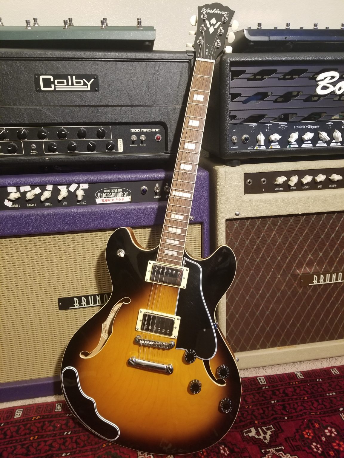 Washburn HB30 Electric Guitar 335 w/ Duncan Seth Lover PAF Pickups