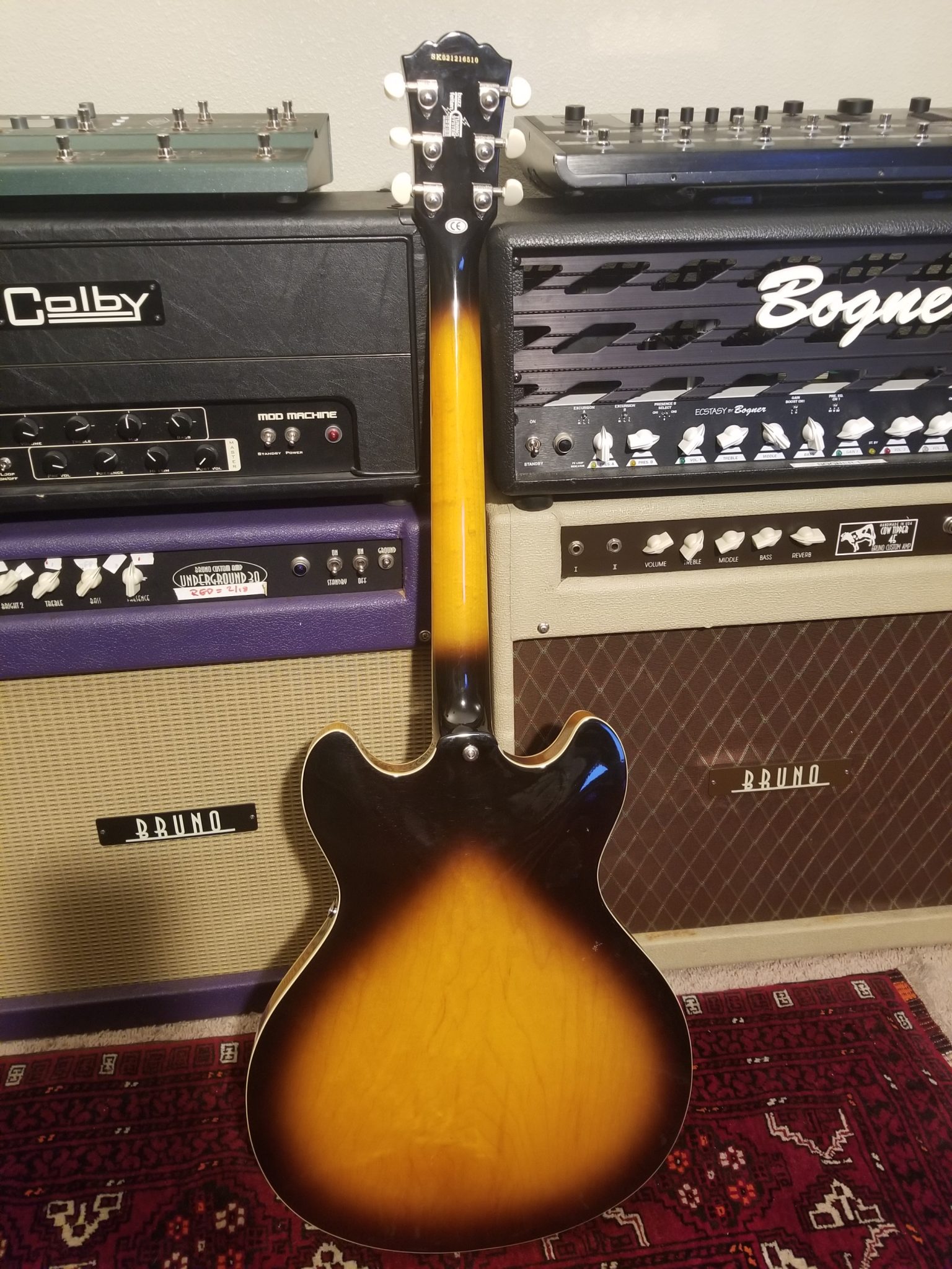 Washburn HB30 Electric Guitar 335 w/ Duncan Seth Lover PAF Pickups / Buzz Feiten Tuning System