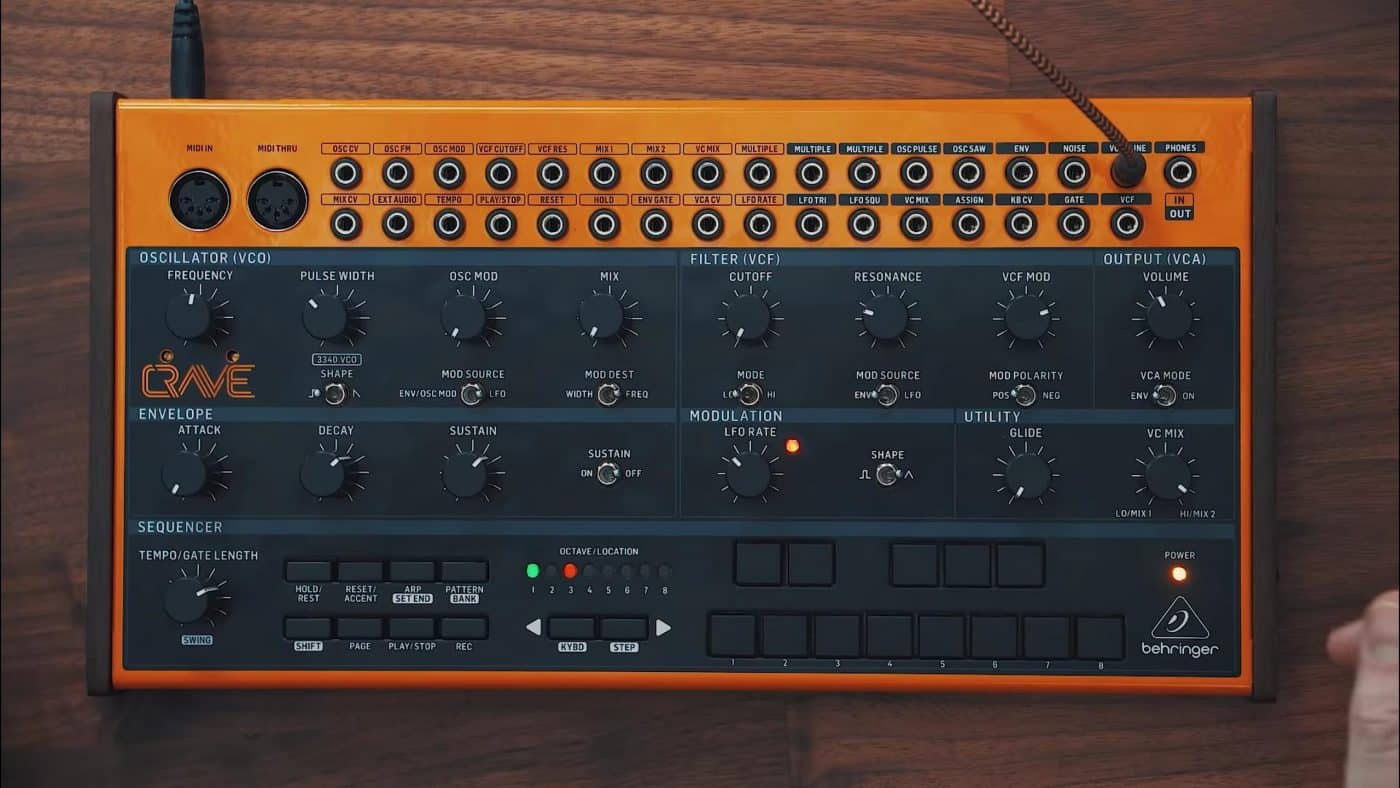 NEW Behringer CRAVE Analog Semi Modular Synthesizer Eclectic Sounds