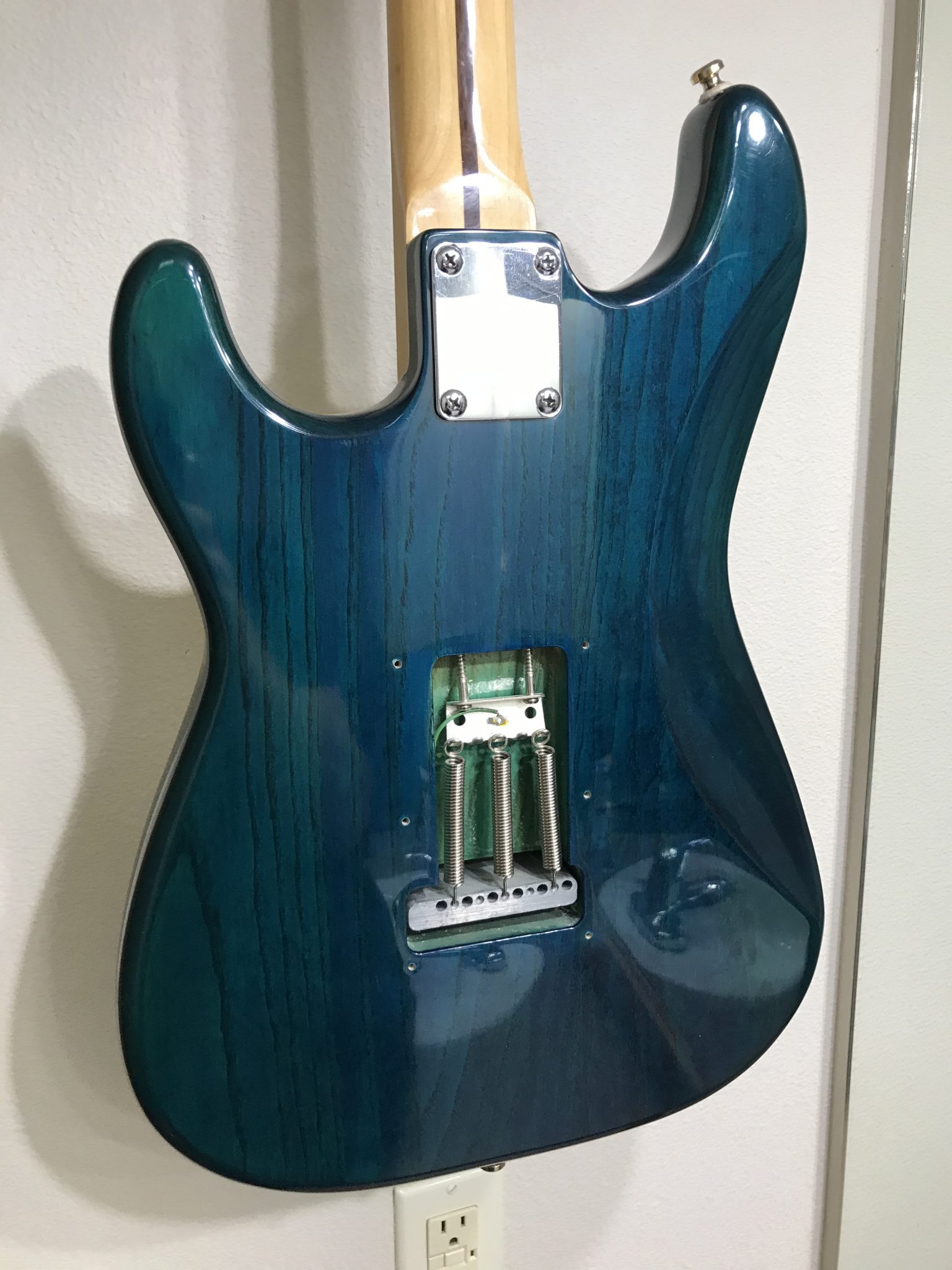 Rare Fender Squire II 1989 Stratocaster Strat Aqua Blue Gold Hardware