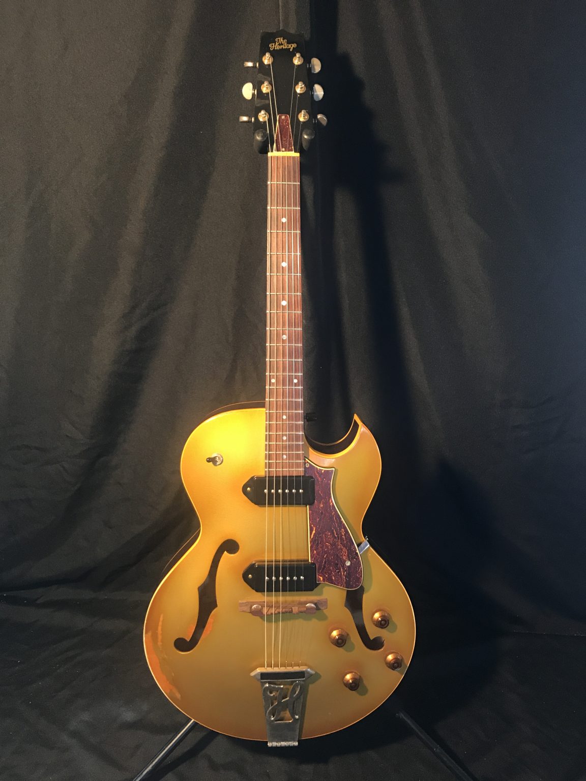 1987 Heritage H-575 Gold P-90s Goldtop Archtop Electric Guitar made at ...