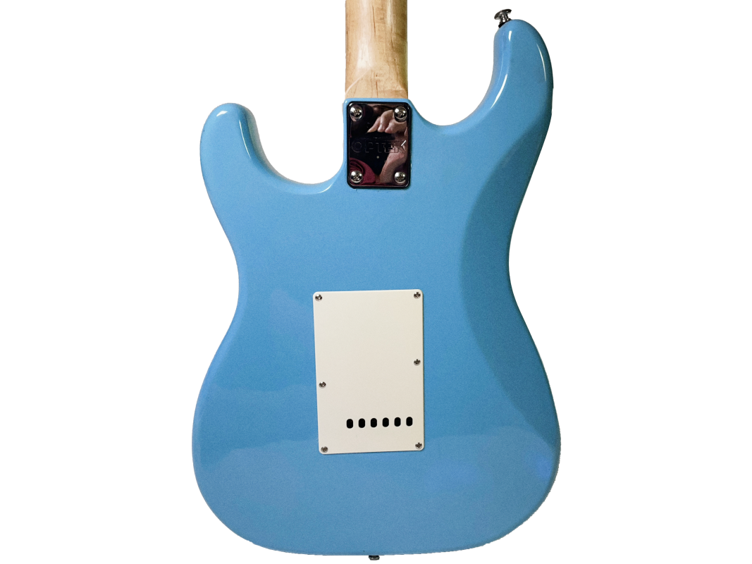 Optek Firelight 400 Beginner Stratocaster Electric Guitar with Light