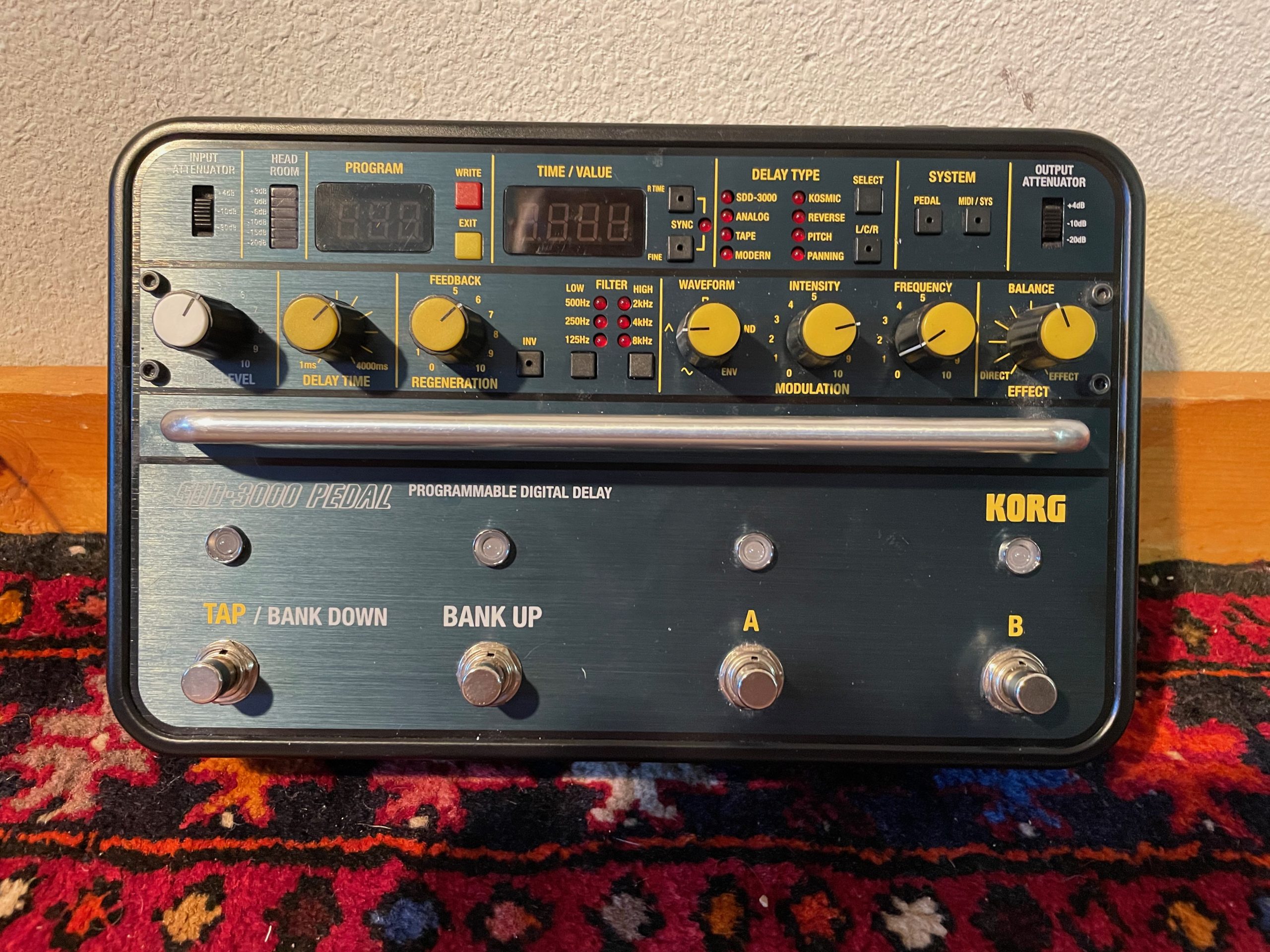Korg SDD-3000 Pedal Programmable Digital Delay / OOP - The Edge U2 - Daniel  Lanois Tones - Eclectic Sounds