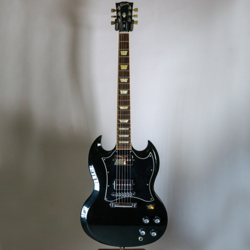 2012 Gibson Ebony Sg Standard W Video Phat Cat P90s Tone Pros