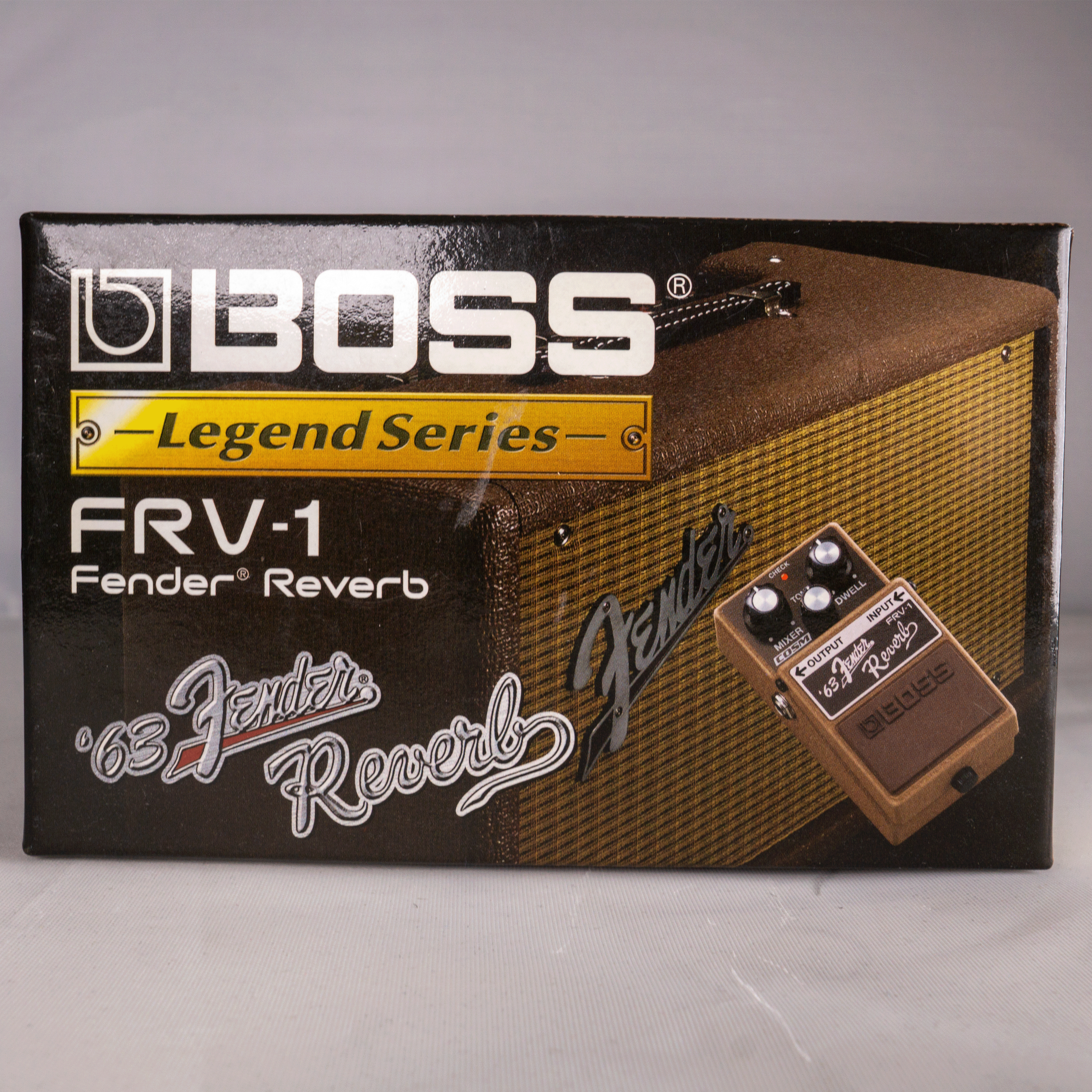 Boss FRV-1 ’63 Fender Reverb Tank Effect Pedal w/Box in MINT condition