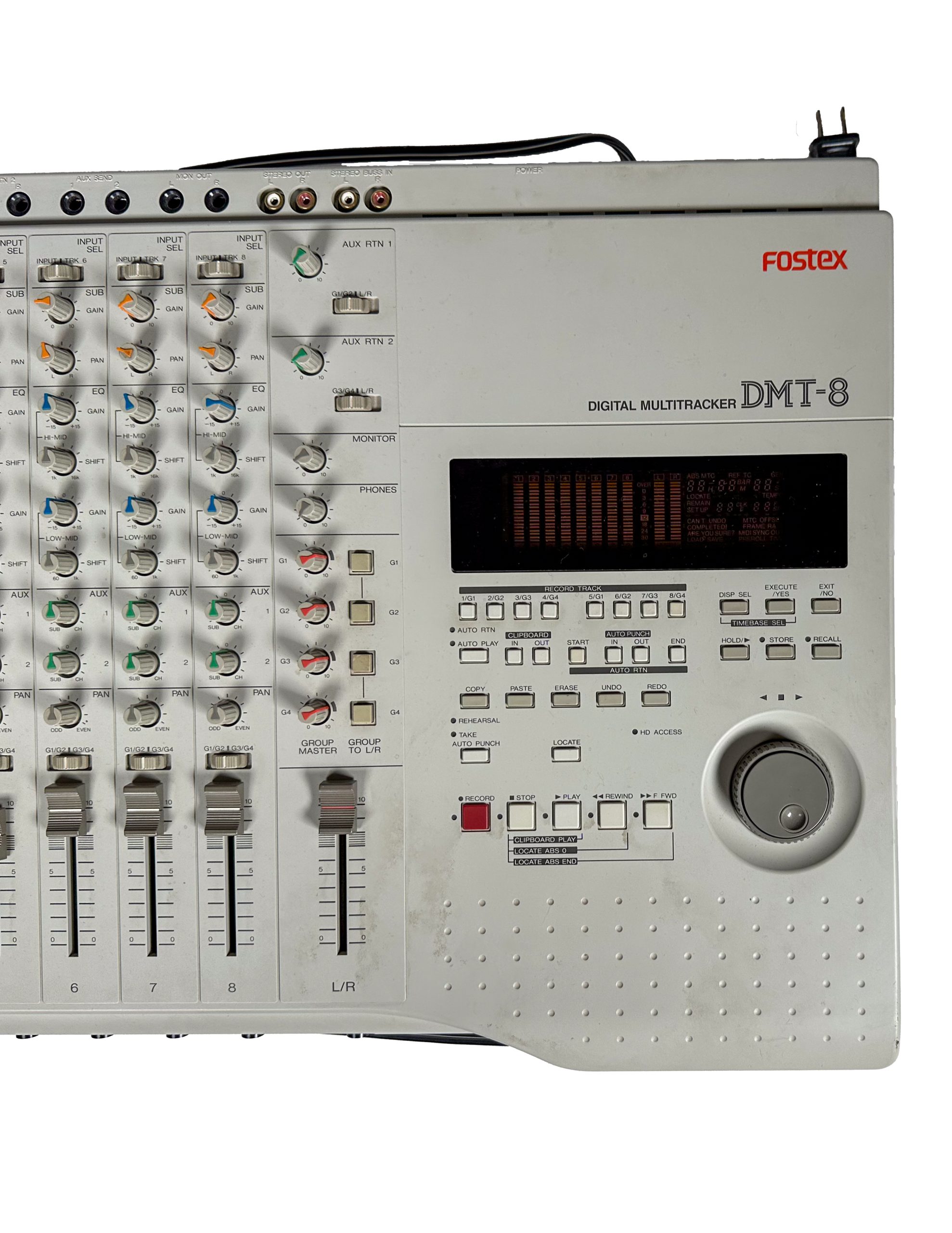 Fostex DMT-8 Digital Multitracker Retro Digital Multitrack Recorder Vintage  Mixing Desk