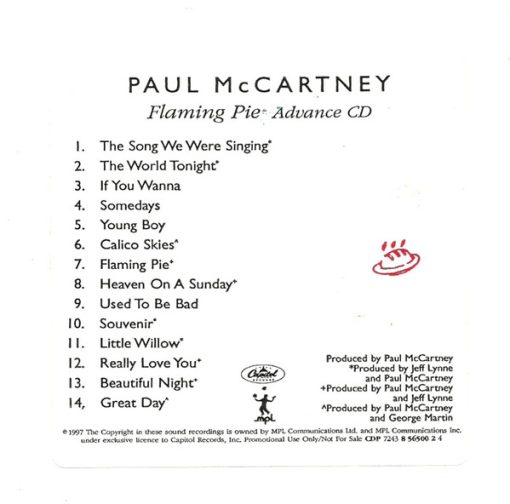 Paul McCartney - Flaming Pie CD M 1997 [Genre] Disc is MINT and UNTOUCHED /