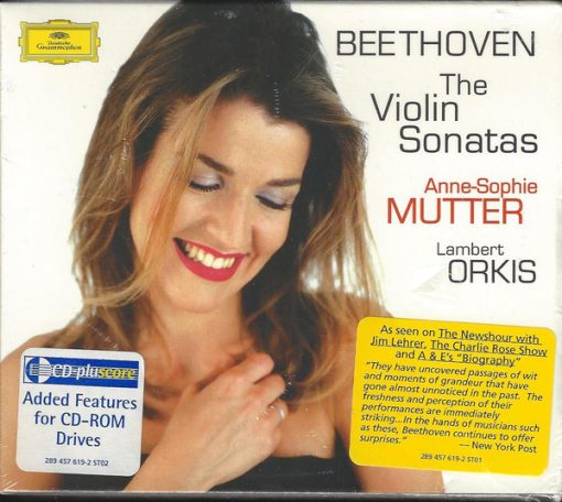 Ludwig van Beethoven ‒ Anne-Sophie M - The Violin Sonatas 4xCD M 1998 [Genre] Discs 1,2, and 4 are MINT and UNTOUCHED yet Disc 3 is cracked and unplayable.  /