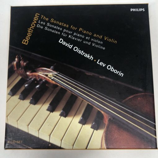 Ludwig van Beethoven, David Oistrach,  - The Sonatas For Piano An Box Set M 2001 [Genre] All 5 Discs are MINT and UNTOUCHED  / Book is MINT /