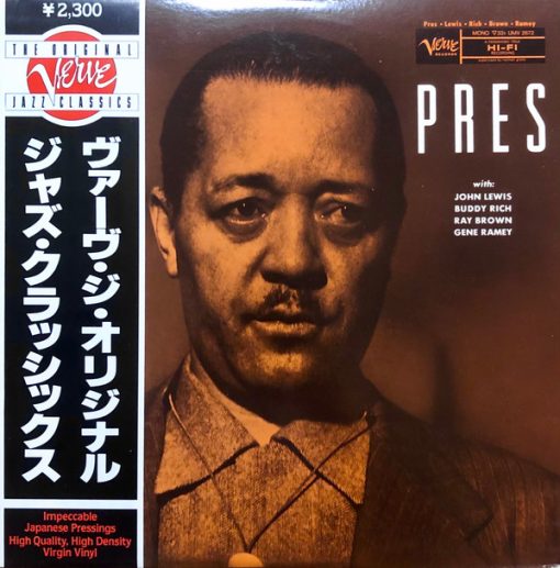 Lester Young And His Orchestra - Pres LP NM or M- 1981 [Genre] V: NM/M C: NM - has promo cut, OBI, insert, and original Japanese Polysleeve = Conservatively graded and ultrasonically cleaned on a Kirmuss for superior sonics! Listing uses a stock photo. Request pictures if you'd like to see the actual item. We have been selling all music formats for over 25 years. We also sell music gear and equipment and design our own effects pedals. Email or call with any questions.