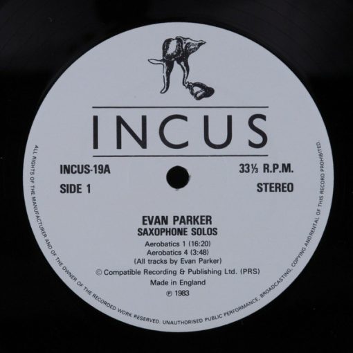 Evan Parker - Saxophone Solos LP M 1983 [Genre] SEALED 1983 Time Capsule Inca Press in Black Sleeve. Go to eclsounds.com to view pics and flash sales.