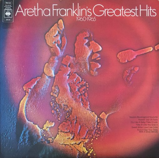 Aretha Franklin - Aretha Franklin's Greate LP M  [Genre] V: MINT C: EX with original UK CBS sleeve / Ultrasonic Cleaned on Kirmuss machine for superior audio and sonics! 
!!! This listing uses a stock photo. You will receive the exact pressing that the stock photo shows.
We grade conservatively, and have been selling records/cd’s for over 25 years. Please inquire 
if you would like to see pictures of the actual item or have any questions. !!!