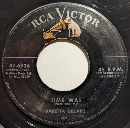 Varetta Dillard - Time Was / I Got A Lot O 7" M 1957 [Genre] Appears UNPLAYED V: NM/M = All records are Ultrasonic Cleaned on a KLAudio machine for improved audio fidelity and sonics! Go to eclsounds.com to view pics and flash sales.