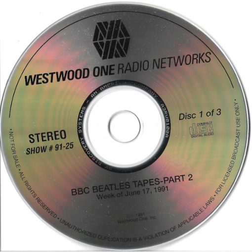 The Beatles - BBC Beatles Tapes - Part CD M 1991 [Genre] All 3 Discs are MINT and UNTOUCHED in CD Fatbox w/ Westwood One cue sheets /