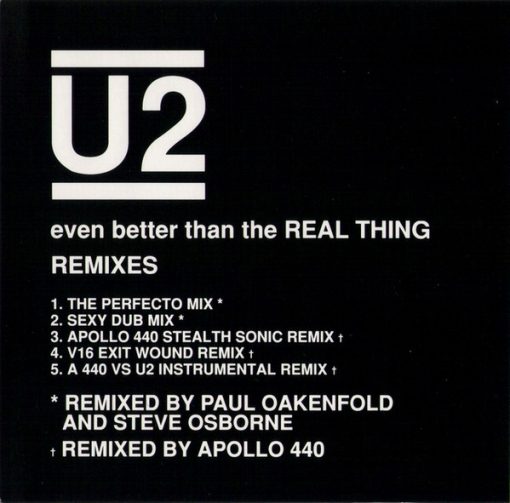 U2 - Even Better Than The Rea CD NM or M- 08 Jun 1992 [Genre] Disc is NM/EX