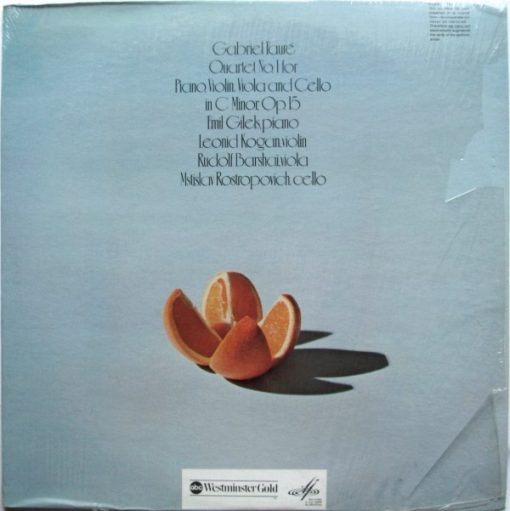 Gabriel Fauré - Quartet No. 1 For Piano, LP M 1974 [Genre] V: NM/M Appears UNPLAYED C: EX = Ultrasonic cleaned on Kirmuss for superior sonics.