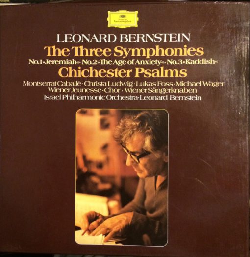 Leonard Bernstein, Israel Philharmonic - The Three Symphonies -   3xLP NM or M- 1978 [Genre] PROMO - All 3 LPs are NM / Booklet and inserts are NM / Box is VG+All records are Ultrasonic Cleaned on a KLAudio machine for improved audio fidelity and sonics! Go to eclsounds.com to view pics and flash sales.