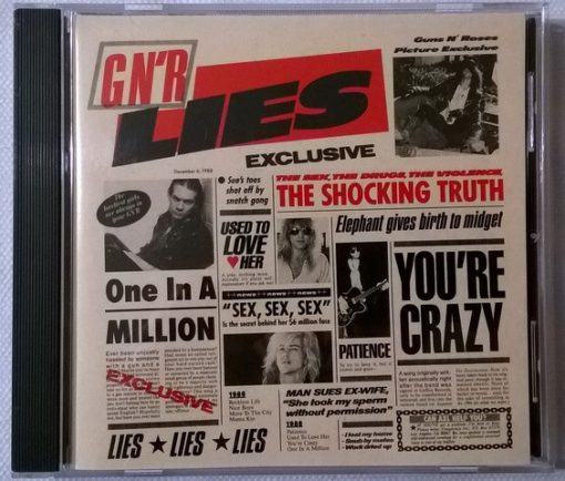 Guns N' Roses - G N' R Lies CD M  [Genre] Disc is MINT, liners have the lightest wear. Go to eclsounds.com to view pics and flash sales.