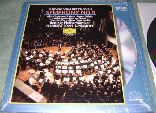 Ludwig van Beethoven, Berliner Philhar - Symphony No. 9 Laserdisc M 1990 [Genre] Appears UNPLAYED & UNTOUCHED