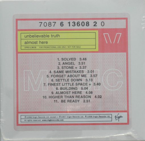 Unbelievable Truth - Almost Here CD M 1998 [Genre] SEALED. Go to eclsounds.com to view pics and flash sales.