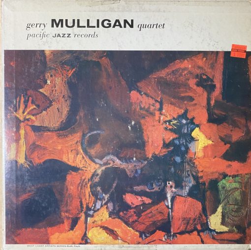 Gerry Mulligan Quartet Featuring Chet Baker - Gerry Mulligan Quartet LP NM or M- VG 1957 Pacific Jazz Jazz Cool Jazz V:  NM / C: VG
Vinyl is fantastic. Cover has wonder graphics. There is top split and partial bottom split. / Ultrasonic Cleaned on Kirmuss machine for superior audio and sonics! /