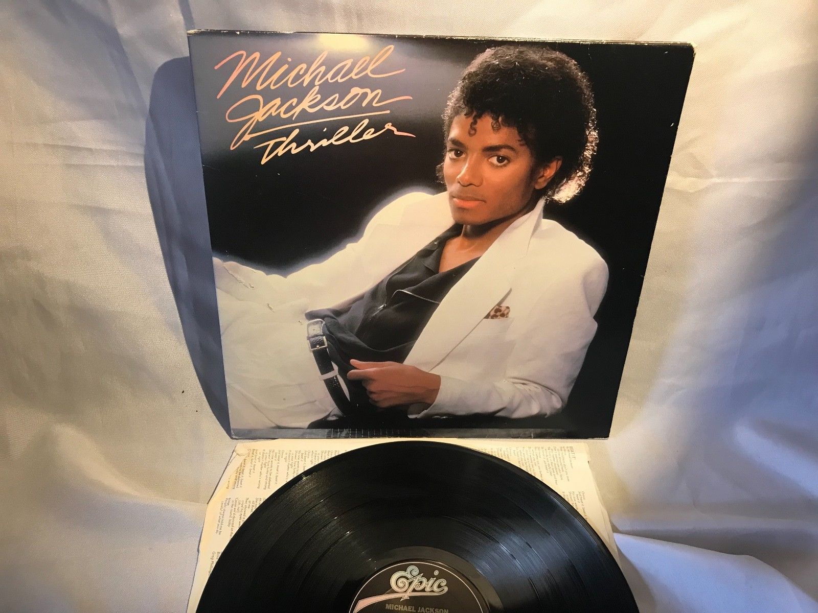 Michael Jackson Thriller LP EX/NM 1st Pressing 1982 No MJ Producer credit